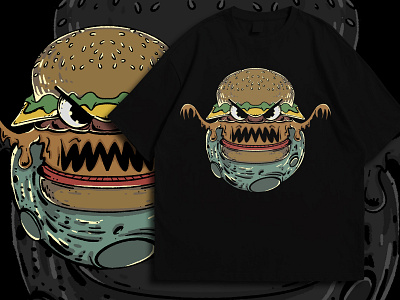 Monster burger illustrationaday