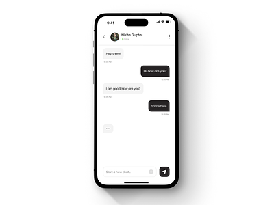 DailyUI #013 Direct Messaging android design app design branding chat clean conversation dailyui design messaging minimal ui ui design user experience user interface