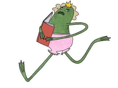 Pretty toad animal cartoon cartoon character character design digital illustration frog illustration pet procreate toad