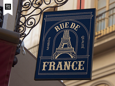 Rue de France brand branding france french logo visual identity