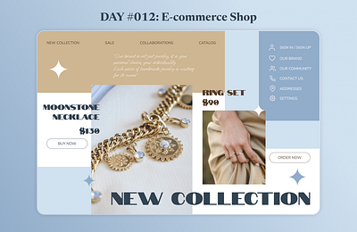 Daily UI Challenge. Day #012: E-commerce Shop branding dailyui design desktop figma graphic design landing page shop site ui