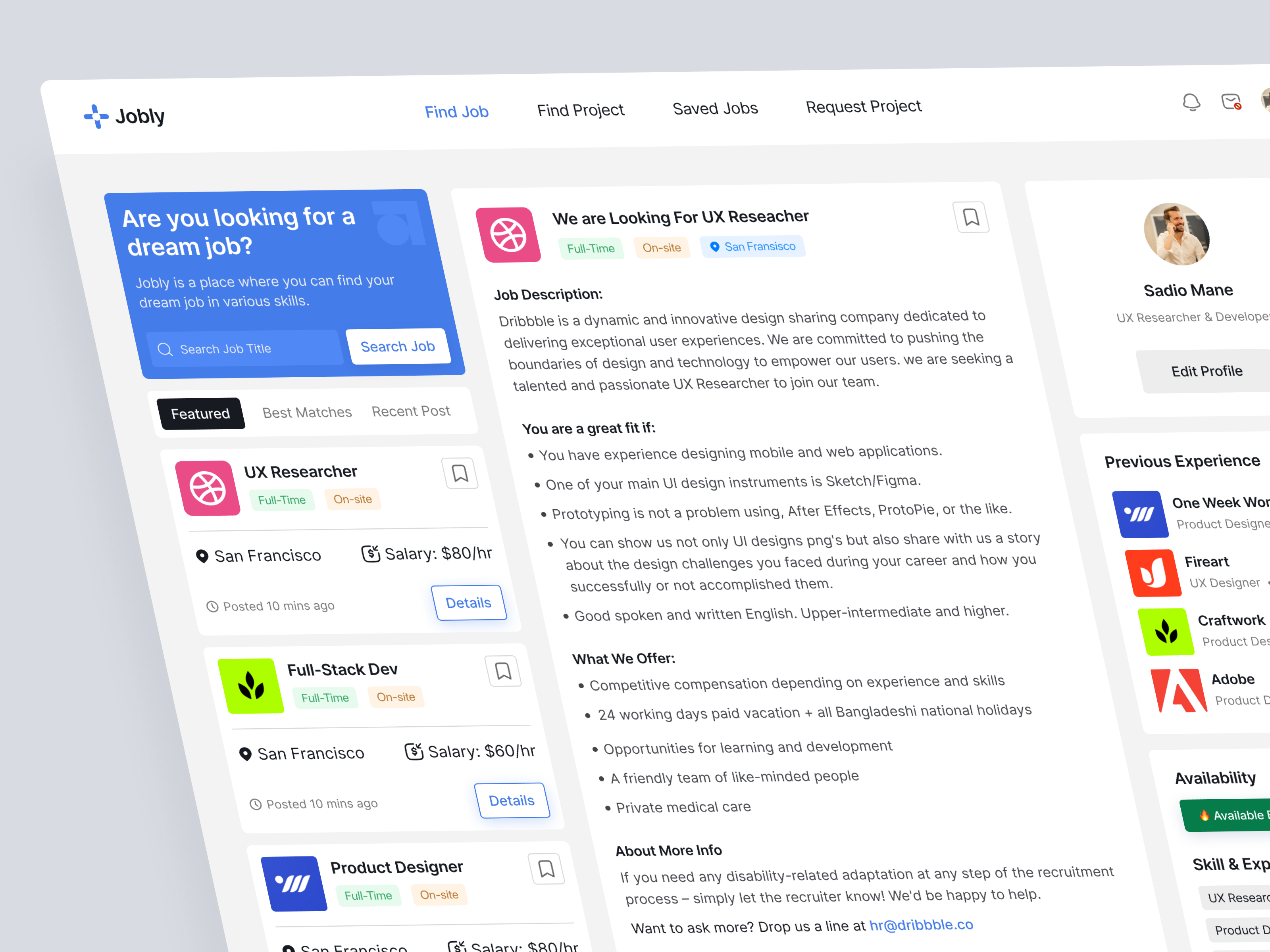 Example of Web App Design
