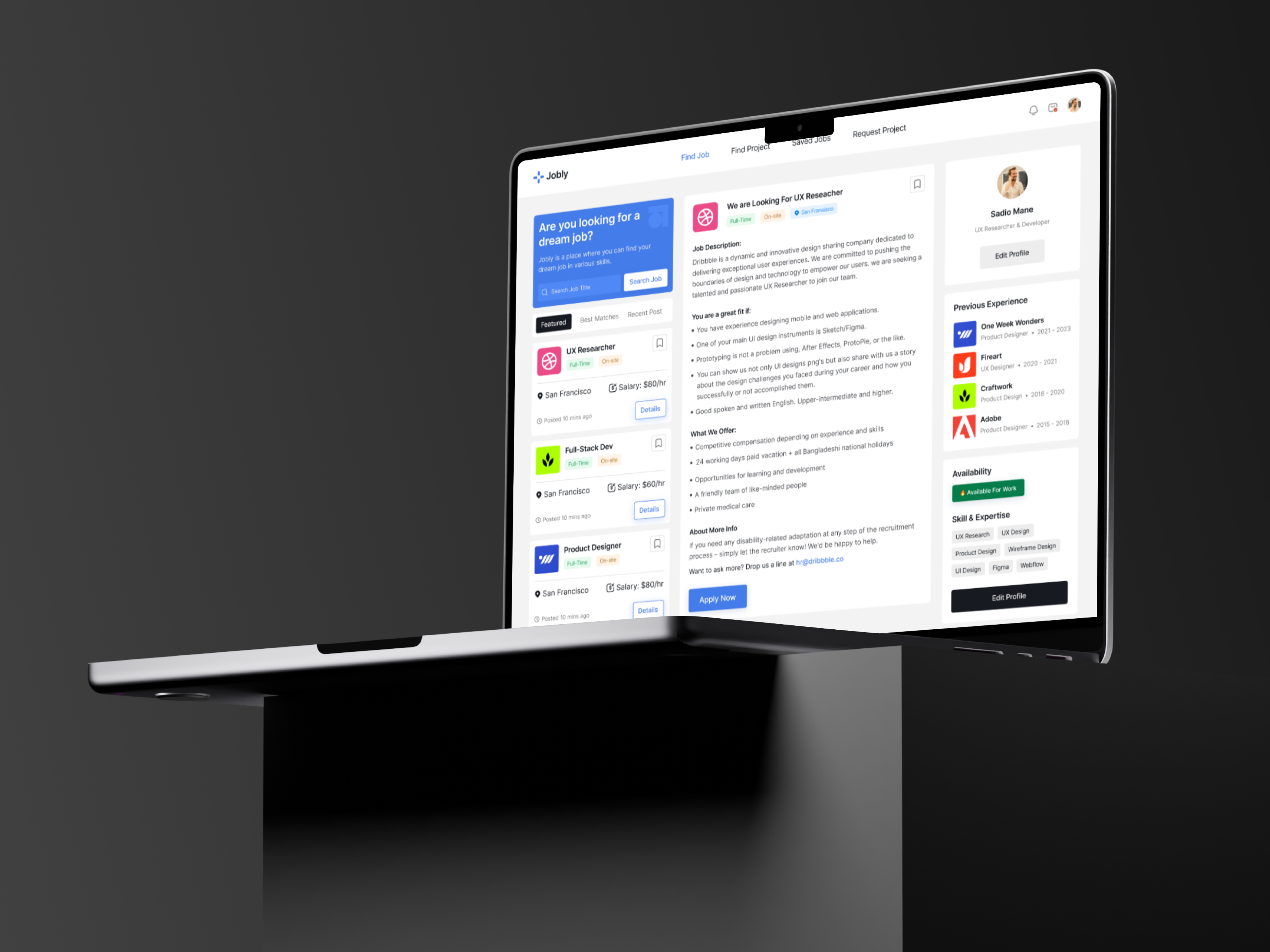 Example of Web App Design