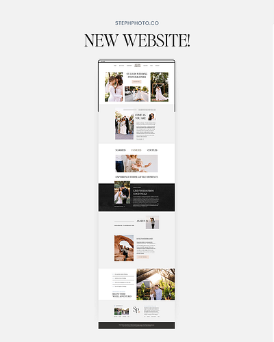 Steph Photo Co. Brand + Web Design branding web design wedding photographer