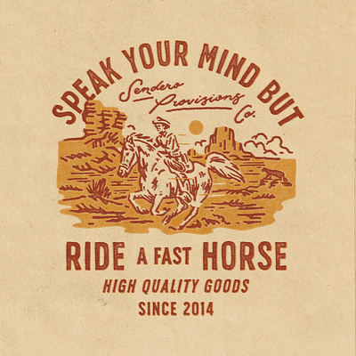 Fast Horse! badge design branding design illustration t shirt design vintage vintage badge vintage design