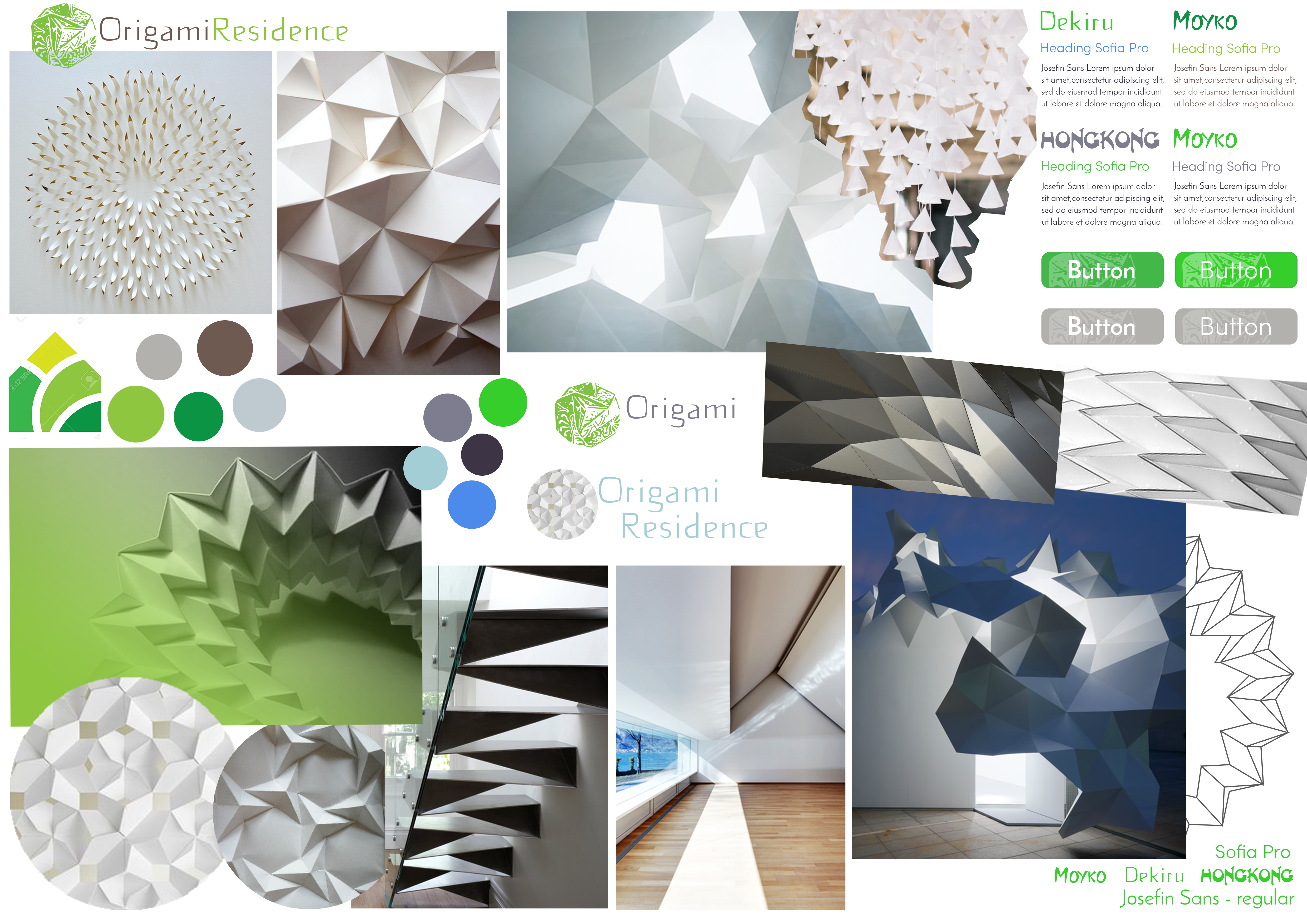 Example of Web Design Project Origami Residence