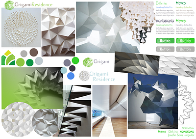 Web Design Project Origami Residence branding design graphic design illustrator logo uidesign uxdesign vector web design web developing