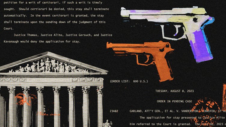 Supreme Court Guns Editorial Illustration by Lex Villena on Dribbble