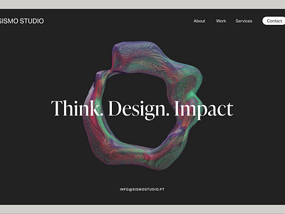 Sismo Studio Homepage 3d branding graphic design homepage product design studio ui ui design webdesign