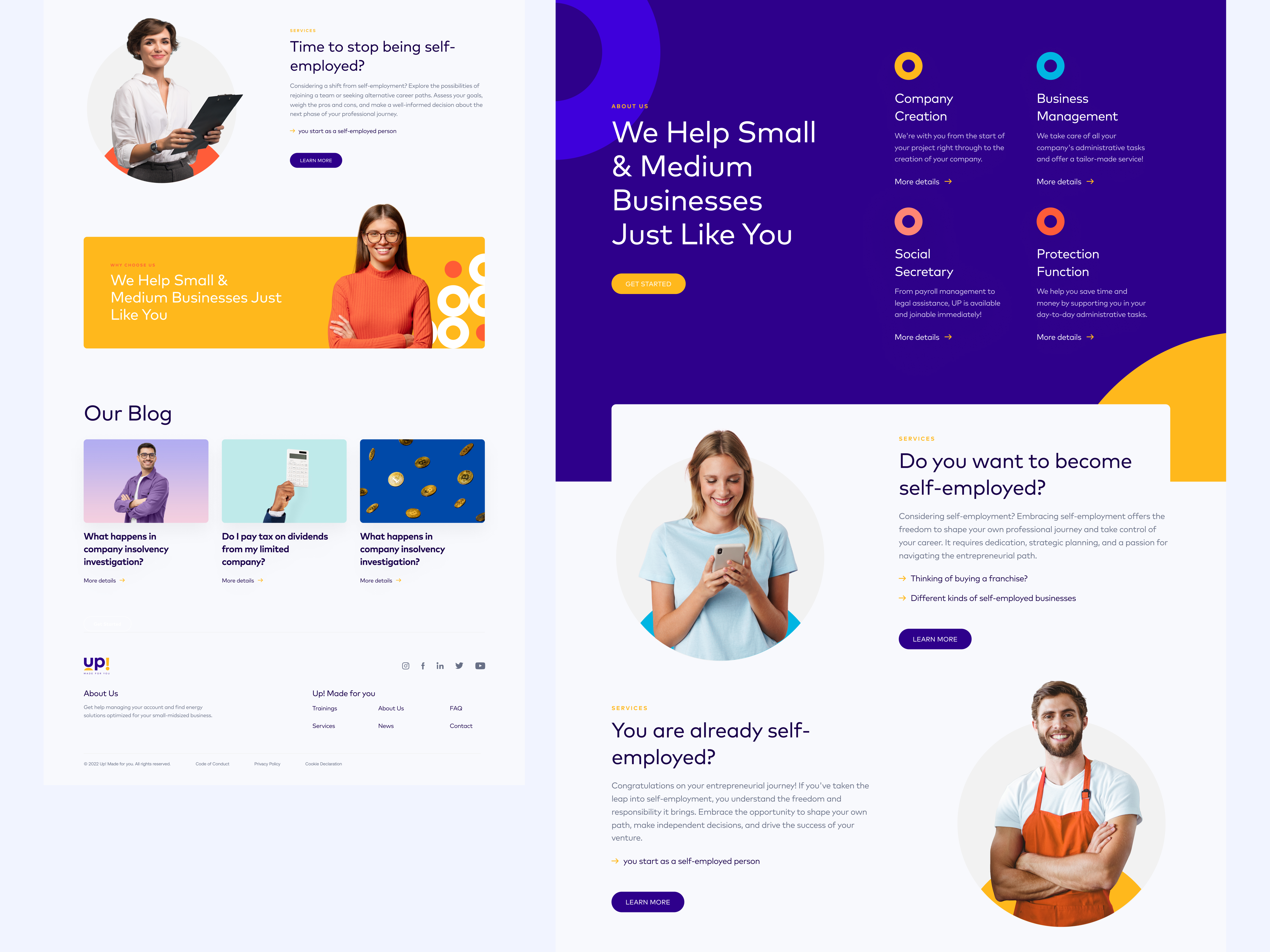 UP! Website ui ux webdesign
