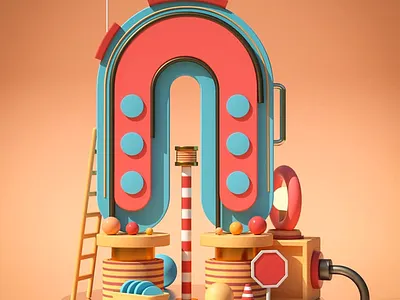 3D Type - A 36daysoftype 3d 3d animation 3d illustration illustration logo