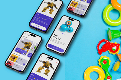 Kids Toy World App Ui app app design toy app toy world