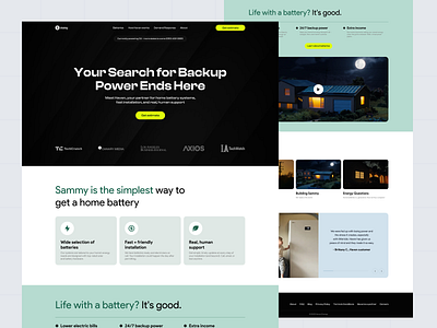 Backup Power Ends. graphic design ui uiux design web design