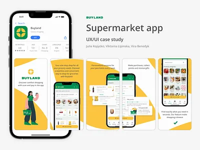 Mobile app for a supermarket (iOS/Android) | case study android case study design figma goit grocery app ios mobile app mobile app design mobile design product design supermarket app ui ui design uiux user experience user interface ux ux design uxui