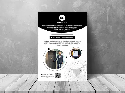 FLYER - OG BALTICS brochure business corporate creative design digital flyer graphic illustrator leaflet modern network pamphlet photoshop print professional technology vector