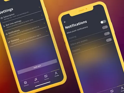 #Daily UI #007 #Settings app ui