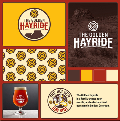 The Golden Hayride Rebrand brand branding colorado design graphic design illustration illustrator logo logo design typography vector western
