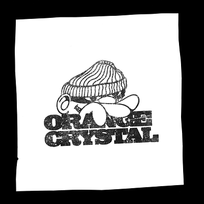 Orange Crystal Robber band design graphic design hardcore illustration logo merch shirt