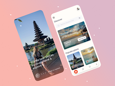 Vacation planner app app app design design e commerce holidays tour tourism tourist travel agency trip ui uiux user interface vacation