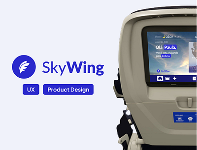 SkyWing branding design logo product design ui ux