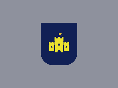 Castle logo badge branding graphic design illustration logo logotype typography vector