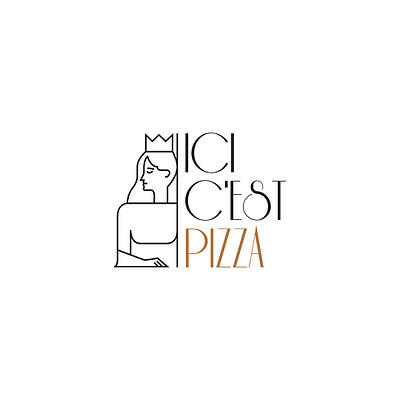 Ici c'est pizza branding design food graphic design logo pizza restaurant