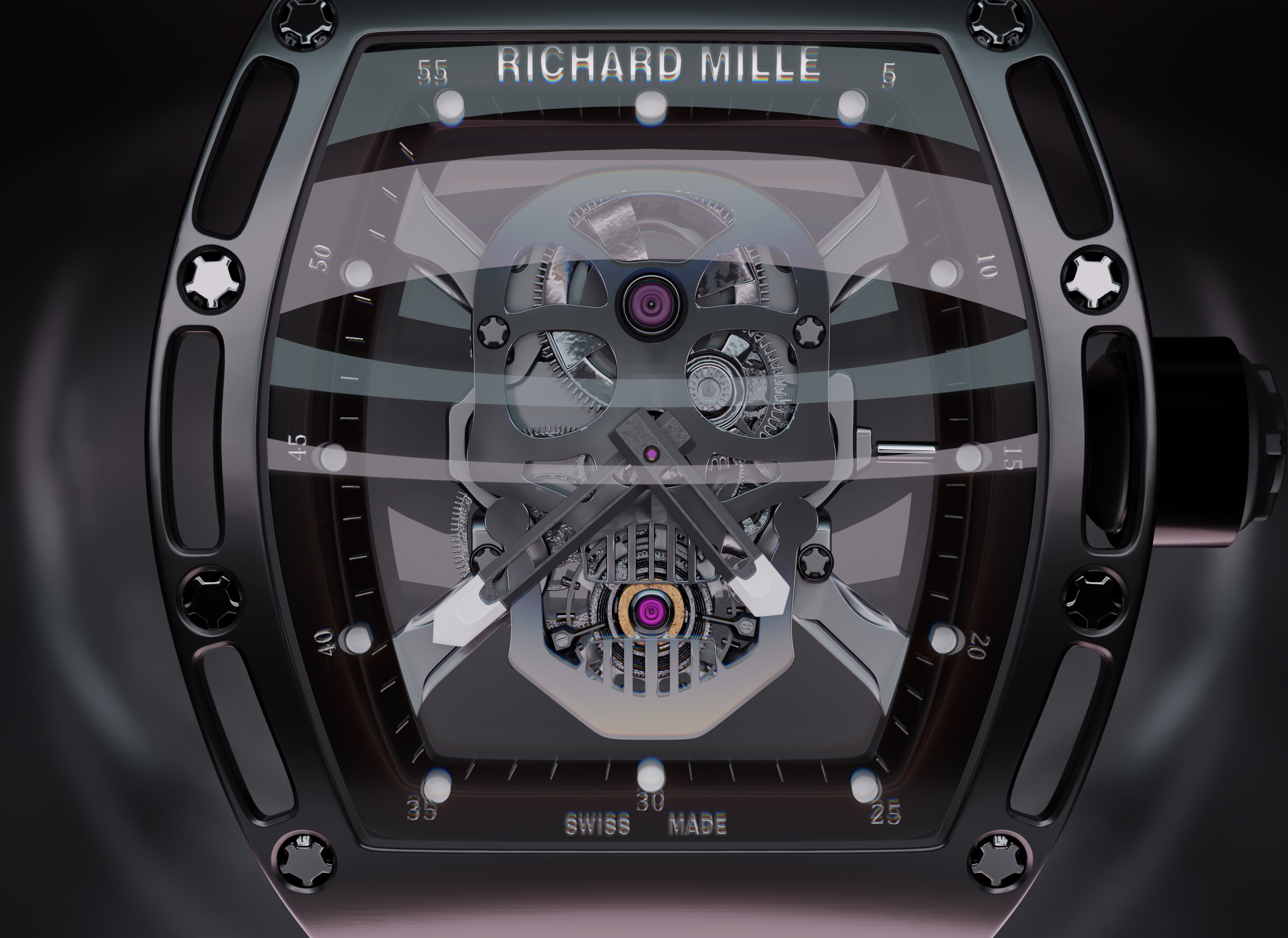 RM 052 Tourbillon Skull by Taha Amir on Dribbble