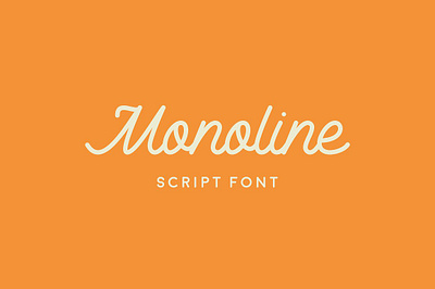 Monoline Script - Font rounded