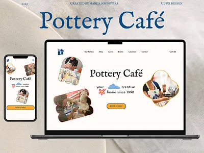 Pottery Cafe 2danimation animation cafe design freelance hire illustration landingpage logo ui ux webdesign