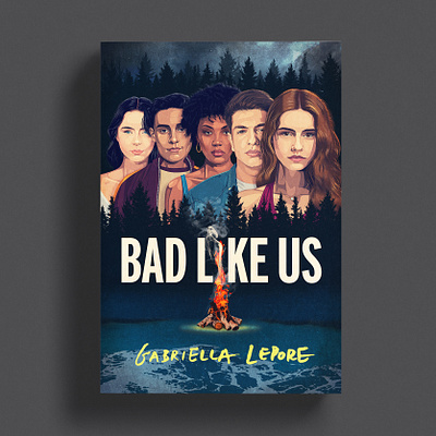 Bad Like Us book cover book illustration cover art cover illustration digital illustratioin portraits