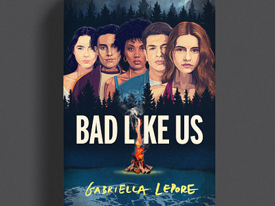 Bad Like Us book cover book illustration cover art cover illustration digital illustratioin portraits