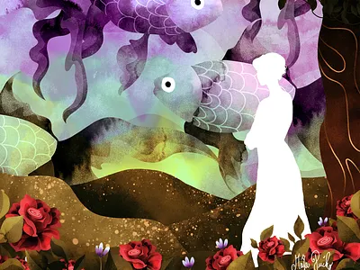 goldfish daydreams botanic botanical botanical art branding by maja pučko design graphic design illustration