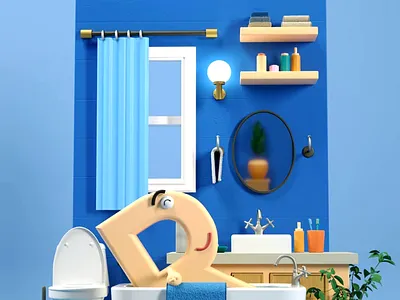 The Letter R 36daysoftype 3d 3d animation 3d illustration