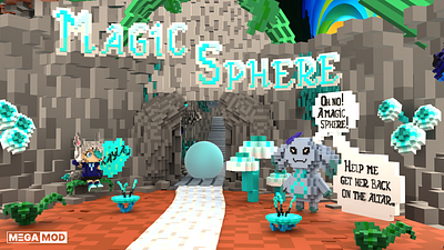 Magic Sphere 3d building games lego magic magic sphere megamod minecraft moonzy mushroom orb roblox sphere voxel voxel graphics voxelart