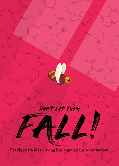 The Fall - Poster bee poster illustration illustrator poster vector vector poster