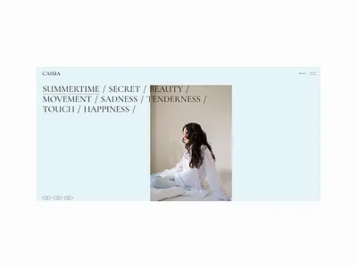 Cassia portfolio showcase animation design photogoraphy portfolio showcase typography ui web website