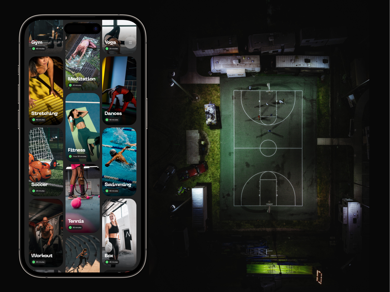 Example of Sport & Fitness Mobile App Design