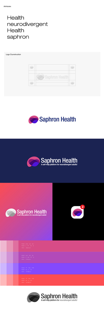 Saphron Health Logo design clean design logo minimal minimalist modern simple simple clean interface