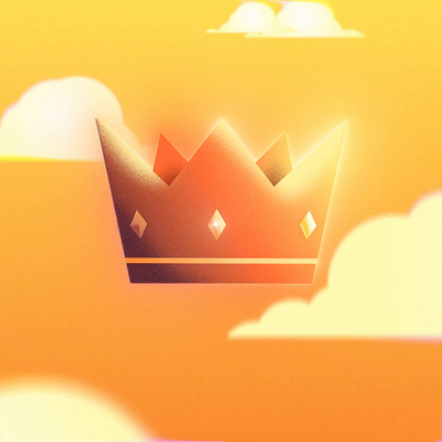 Go Crown Go! 3d animation city clouds crown glow grain motion motion graphics neon sky sun