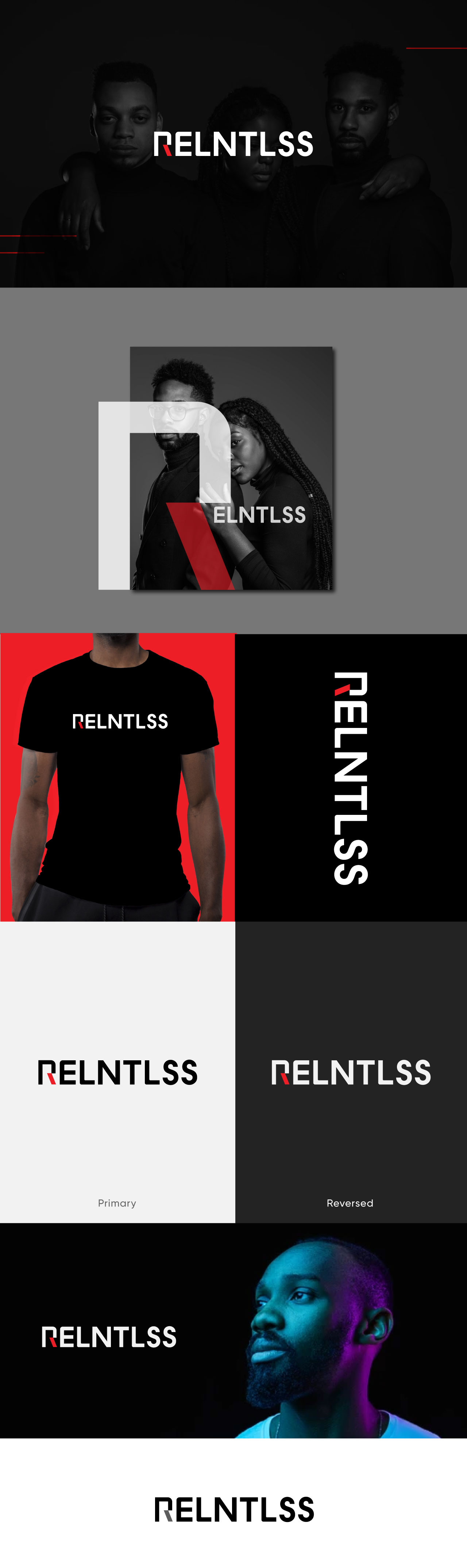 RELNTLSS Wordmark Design clean logo minimal minimalist modern simple simple clean interface