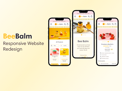 BeeBalm Responsive Website Redesign | UX UI Case Study app design behance case study case study e commerce responsive website ui uidesign ux uxdesign web design