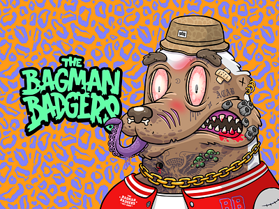 The Bagman Badgers NFT badger branding collection design graphic design illustration illustrator logo nft vector