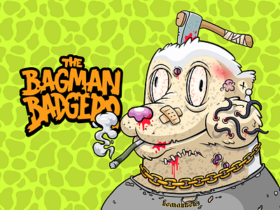The Bagman Badgers NFT badger branding collection design graphic design illustration illustrator logo nft opensea vector