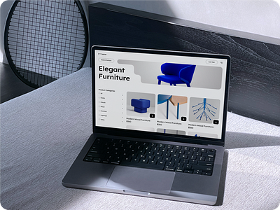 Custom Designer Furniture Website branding design ui ux web