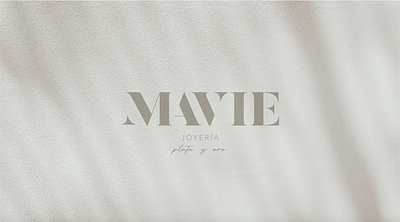 MAVIE Joyería plata y oro branding design graphic design jewelry logo luxury typography