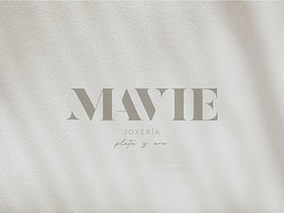 MAVIE Joyería plata y oro branding design graphic design jewelry logo luxury typography