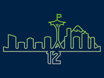 Seattle Sports basketball design drawing figma football illustration outline pacific northwest pnw seahawaks seattle sonics sports