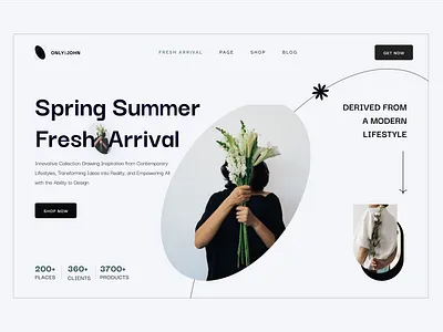 Spring-Summer Lifestyle branding design desktop figma lifestyle productdesign ui uiux ux web