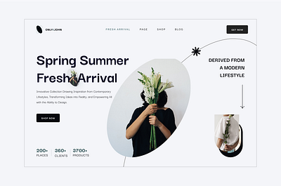 Spring-Summer Lifestyle branding design desktop figma lifestyle productdesign ui uiux ux web
