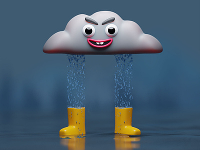 Cloud 3d 3d illustration blender character character design characterdesign digital drawing illustration ilustración 3d personaje personal process